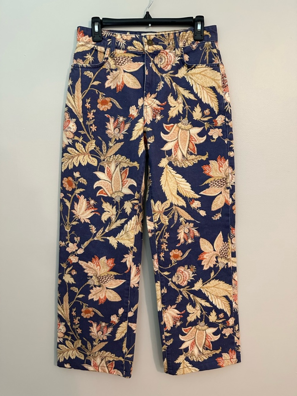Sezane The Wide Leg Trouser in Never Ending Summer Size 38= US Size 6 - Picture 11 of 15